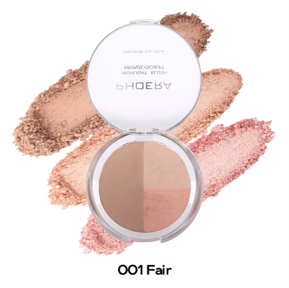 Phoera Blush Bronzer Highlighter Powder Phoera