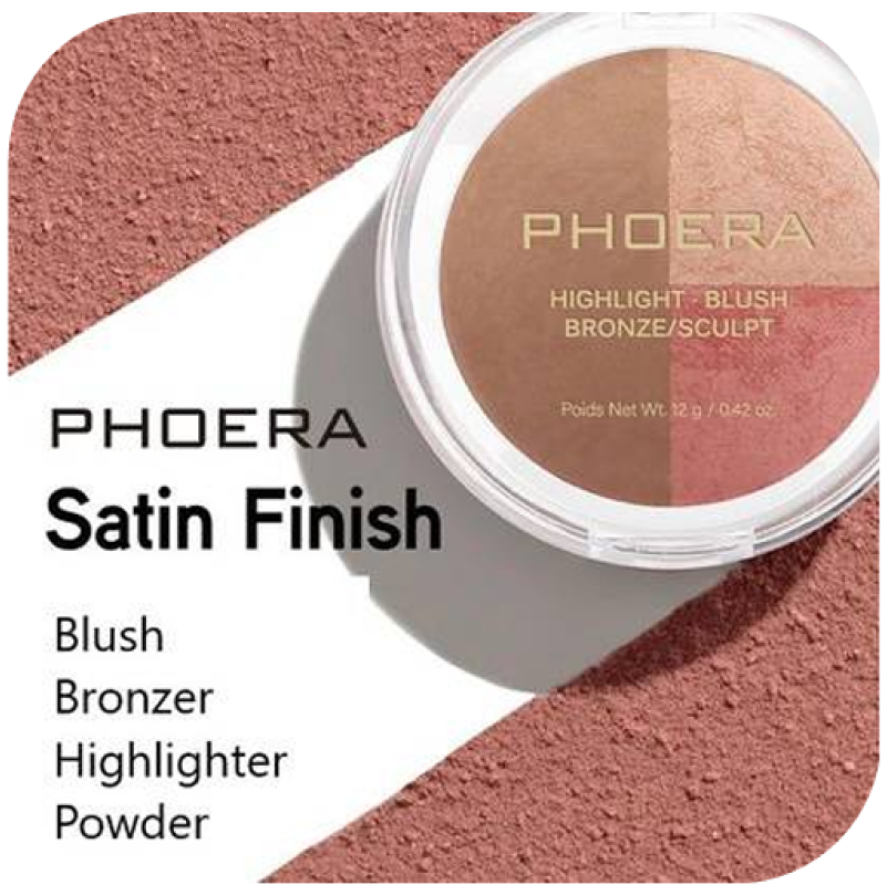 Phoera Blush Bronzer Highlighter Powder Phoera