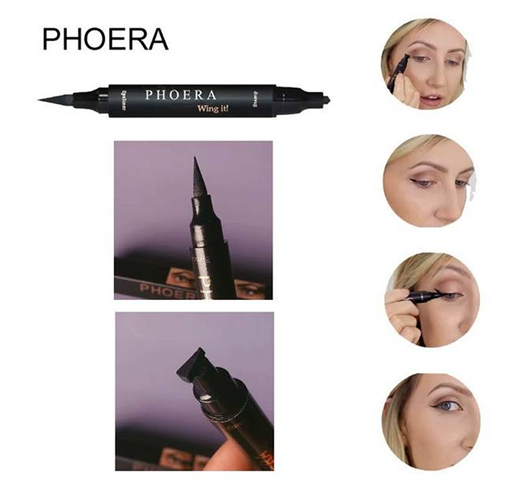 Phoera Dual-ended Winged Eyeliner Stamp